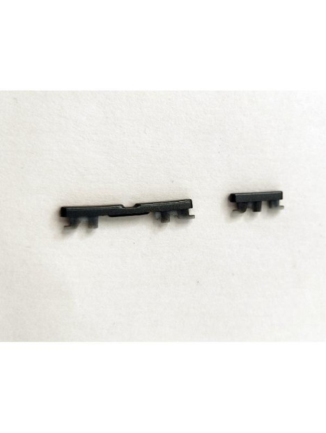 Set de 2 botones laterales grises para Motorola Moto G85 5G XT2427-3 calidad premium