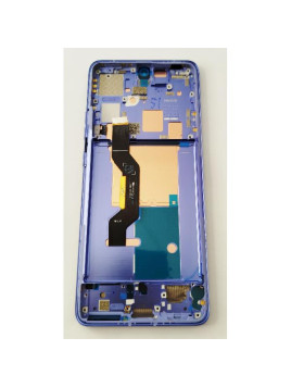 Pantalla lcd para Motorola Edge 50 Pro mas tactil negro con marco morado calidad premium