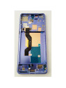 Pantalla lcd para Motorola Edge 50 Pro mas tactil negro con marco morado calidad premium
