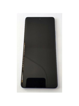 Pantalla lcd para Motorola Edge 50 Pro mas tactil negro con marco morado calidad premium
