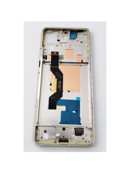 Pantalla lcd para Motorola Edge 50 Pro mas tactil negro con marco plata calidad premium