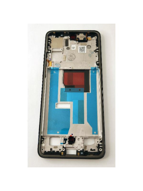 Carcasa o marco central negro con piezas pequeñas para Motorola Moto Edge 50 Neo