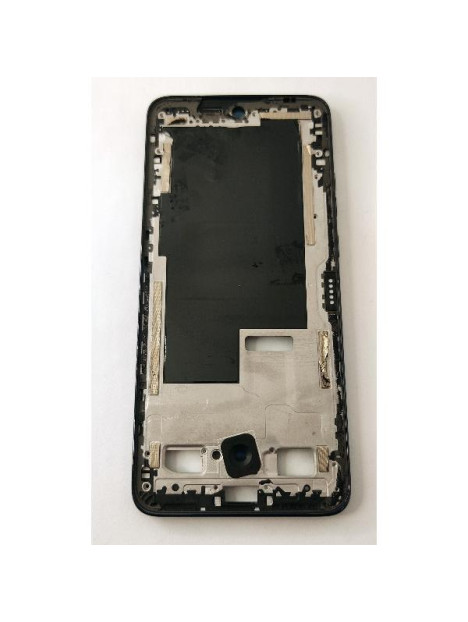 Carcasa o marco central negro con piezas pequeñas para Motorola Moto Edge 50 Neo
