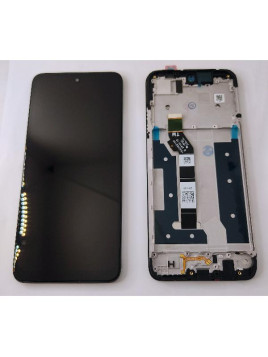 Pantalla lcd para Motorola Moto G35 5G mas tactil negro con marco negro calidad premium