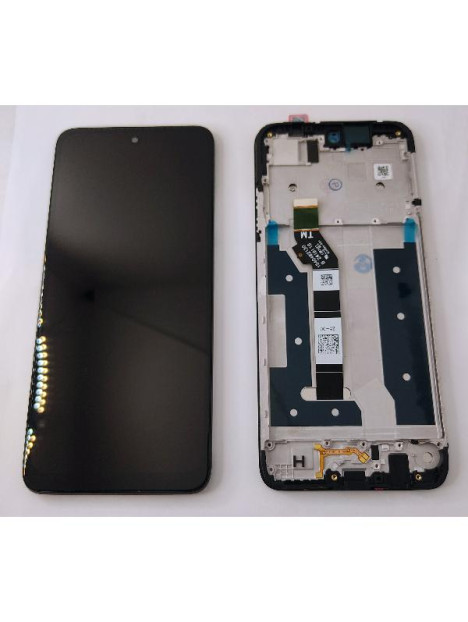 Pantalla lcd para Motorola Moto G35 5G mas tactil negro con marco negro calidad premium