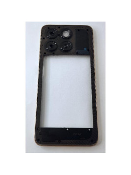 Carcasa o marco central naranja para ZTE Blade A55