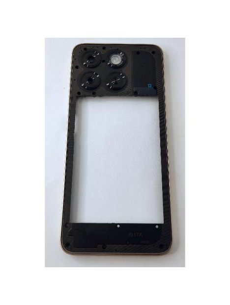 Carcasa o marco central naranja para ZTE Blade A55