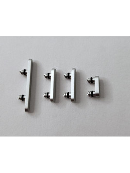 Set de 4 botones laterales blancos para iPhone 16E calidad premium