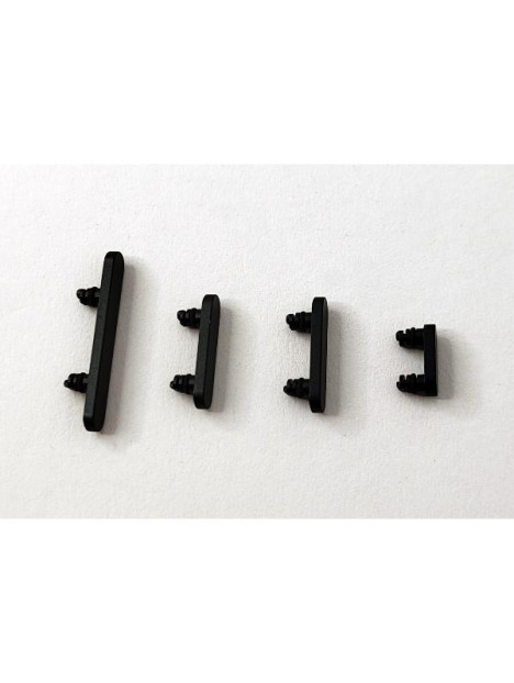 Set de 4 botones laterales negros para iPhone 16E calidad premium