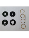Set de 4 cristales de camara para Xiaomi Redmi Note 14 Pro 4G calidad premium