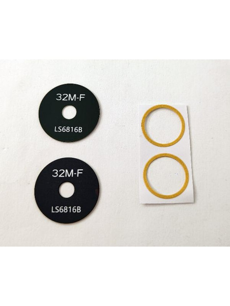 Set de 2 cristales de camara para Realme Note 60 4G calidad premium