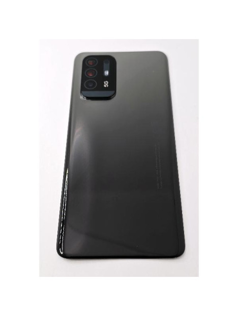 Tapa trasera o tapa bateria negra para Oppo A94 5G CPH2211 con cubierta de camara