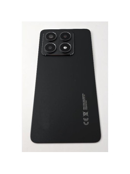 Tapa trasera o tapa bateria negra para Xiaomi 14T con cubierta de camara