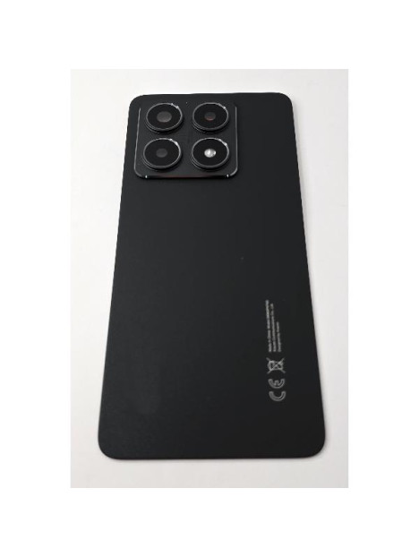 Tapa trasera o tapa bateria negra para Xiaomi 14T con cubierta de camara