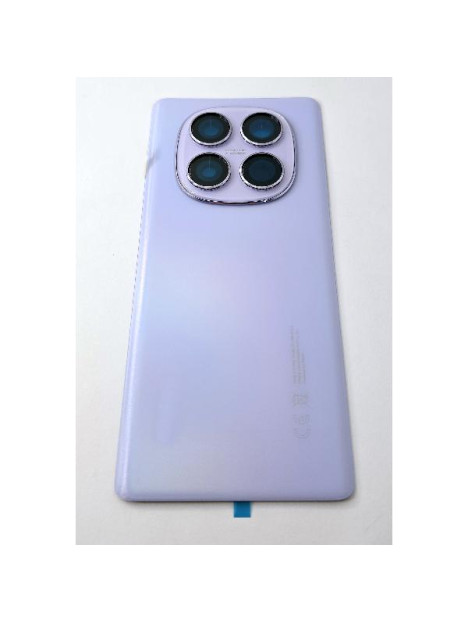 Tapa trasera o tapa bateria morada para Xiaomi Redmi Note 14 Pro 4G con cubierta de camara