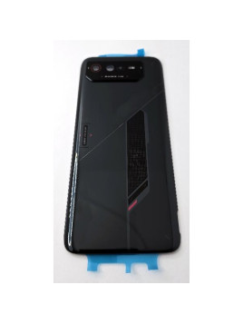 Tapa trasera o tapa bateria negra para Asus ROG Phone 6 5G con cubierta de camara
