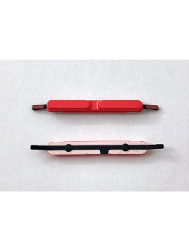 Boton volumen rojo para Motorola Moto G35 5G calidad premium