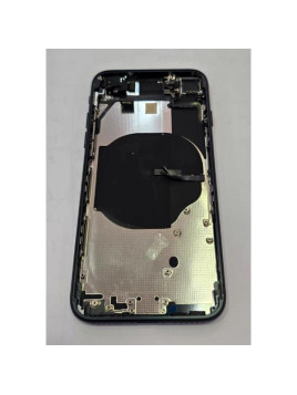 Tapa trasera o tapa bateria negro medianoche para iPhone SE 2022 con carcasa central Remanufacturada Grado A