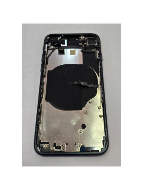 Tapa trasera o tapa bateria negro medianoche para iPhone SE 2022 con carcasa central Remanufacturada Grado A