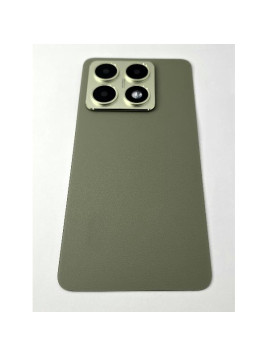 Tapa trasera o tapa bateria verde para Xiaomi 14T con cubierta de camara