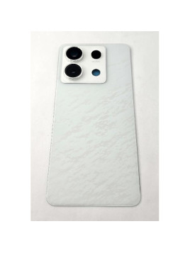 Tapa trasera o tapa bateria blanca para Xiaomi Redmi Note 13 Pro 5G con cubierta de camara