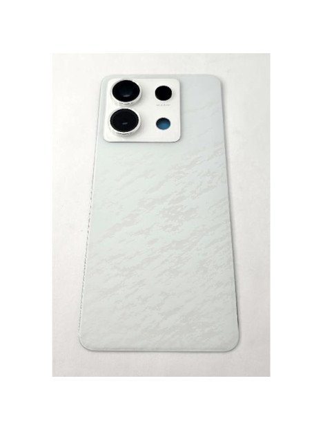 Tapa trasera o tapa bateria blanca para Xiaomi Redmi Note 13 Pro 5G con cubierta de camara