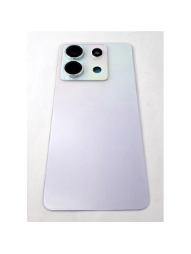 Tapa trasera o tapa bateria morada para Xiaomi Redmi Note 13 Pro 5G con cubierta de camara