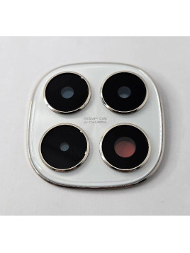 Cristal de camara para Xiaomi Poco X7 5G con marco plata calidad premium