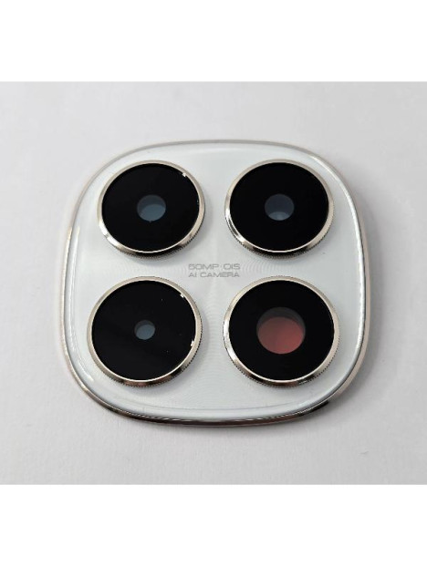 Cristal de camara para Xiaomi Poco X7 5G con marco plata calidad premium