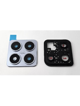 Cristal de camara para Xiaomi 14T con marco azul calidad premium