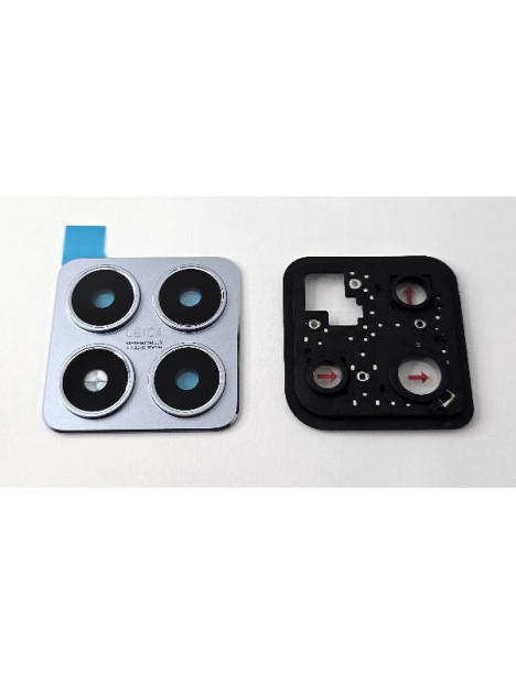 Cristal de camara para Xiaomi 14T con marco azul calidad premium