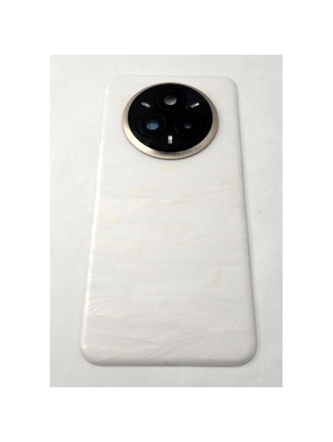 Tapa trasera o tapa bateria blanca para Realme 14 Pro Plus 5G con cubierta de camara