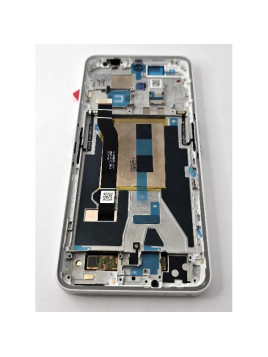 Pantalla lcd para Nothing Phone 3A 5G mas tactil negro con marco blanco calidad premium