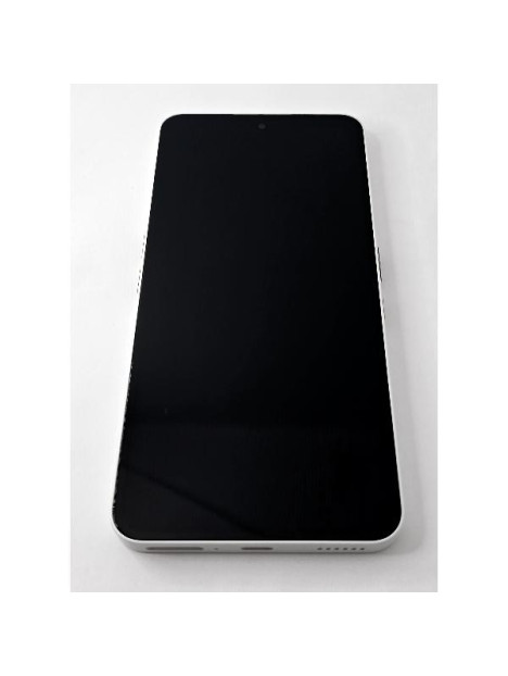 Pantalla lcd para Nothing Phone 3A 5G mas tactil negro con marco blanco calidad premium
