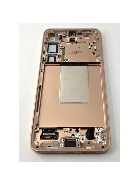 Pantalla lcd para Samsung Galaxy S24 Plus 5G mas tactil negro con marco naranja GH82-33410G Service Pack