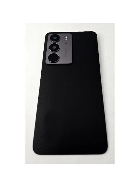 Tapa trasera o tapa bateria negra para Realme C75 4G RMX3941 con cubierta de camara