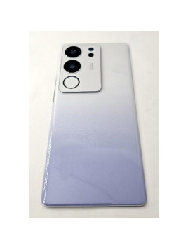 Tapa trasera o tapa bateria morada para Vivo V29 con cubierta de camara