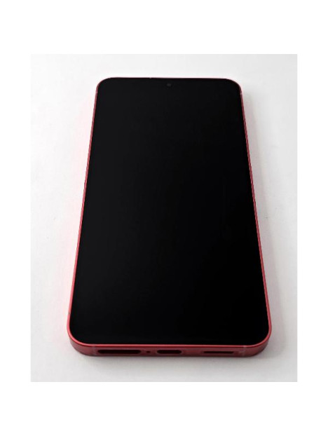 Pantalla lcd para Samsung Galaxy S25 5G S931 mas tactil negro marco rojo ensamblado GH82-36387G Service Pack