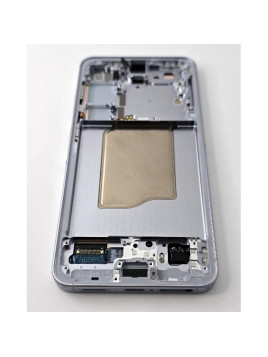 Pantalla lcd para Samsung Galaxy S25 5G S931 tactil negro marco azul claro ensamblado GH82-36387C Service Pack