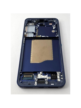 Pantalla lcd para Samsung Galaxy S25 5G S931 tactil negro marco azul oscuro ensamblado GH82-36387D Service Pack
