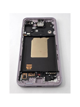 Pantalla lcd para Samsung Galaxy A55 A556 mas tactil negro con marco lavanda ensamblado GH82-34305C Service Pack