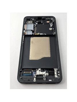 Pantalla lcd para Samsung Galaxy S25 5G S931 mas tactil negro con marco negro ensamblado GH82-36387E Service Pack