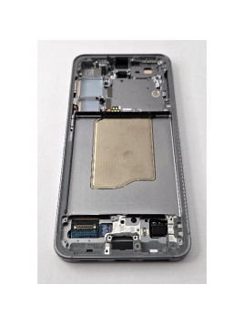 Pantalla lcd para Samsung Galaxy S25 5G S931 mas tactil negro con marco plata ensamblado GH82-36387A Service Pack