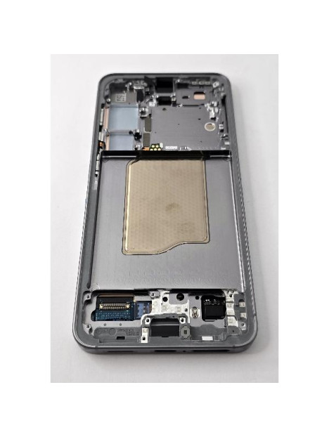 Pantalla lcd para Samsung Galaxy S25 5G S931 mas tactil negro con marco plata ensamblado GH82-36387A Service Pack