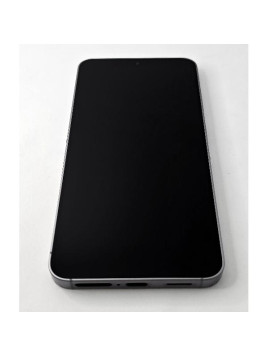 Pantalla lcd para Samsung Galaxy S25 5G S931 mas tactil negro con marco plata ensamblado GH82-36387A Service Pack