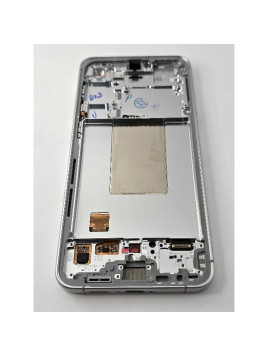 Pantalla lcd para Samsung Galaxy S24 FE SM-S721B mas tactil negro marco plata ensamblado GH82-35849B Service Pack