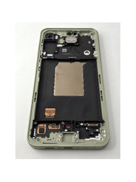 Pantalla lcd para Samsung Galaxy A55 A556 mas tactil negro con marco amarillo ensamblado GH82-34305D Service Pack