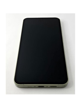 Pantalla lcd para Samsung Galaxy A55 A556 mas tactil negro con marco amarillo ensamblado GH82-34305D Service Pack