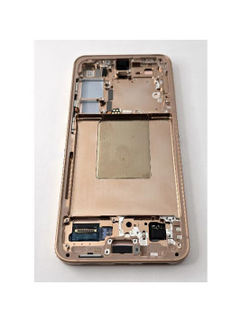 Pantalla lcd para Samsung Galaxy S24 5G S921 mas tactil negro con marco naranja ensamblado GH82-33287G Service Pack