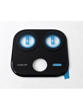 Cristal de camara grande negro para Xiaomi Redmi Note 14 4G calidad premium